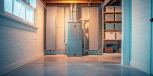 The cost of a new furnace includes professional installation like this.