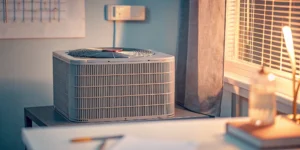 A modern 3.5 ton Trane AC unit, a major factor in the total installation cost.