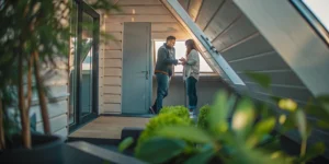 Couple discussing how much it costs to add insulation to their attic.
