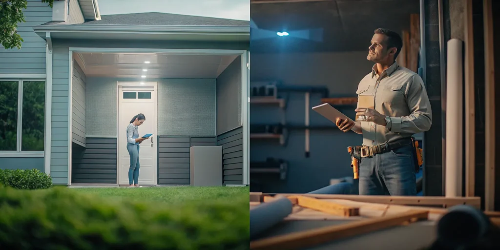 Technician explains the cost to install central air using existing ductwork to a homeowner.