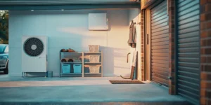 A new heat pump and air handler, a major factor in the total replacement cost.