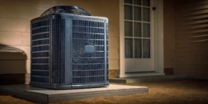 A 3-ton Trane AC unit, a major factor in the total installation cost.